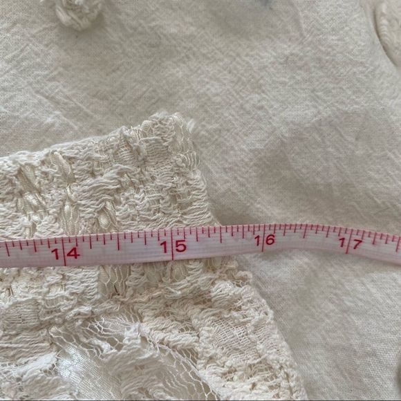 Boho lace with silk liner shorts cream size L VGUC - Picture 6 of 6